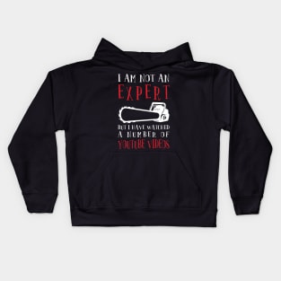 'I Am Not An Expert ' Cool Saw Hand Tool Kids Hoodie